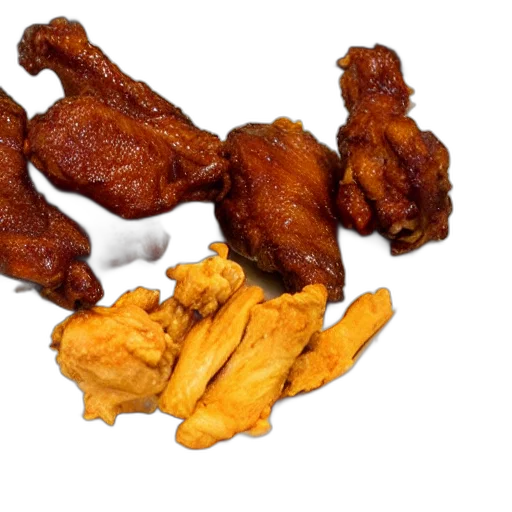 food, weapon, photorealistic, 3d render, los, police, hermanos, chicken transparent PNG cut-out