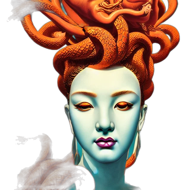 mask, crown, face, creature, concept art, fantasy art, photorealistic, 3d render transparent PNG cut-out
