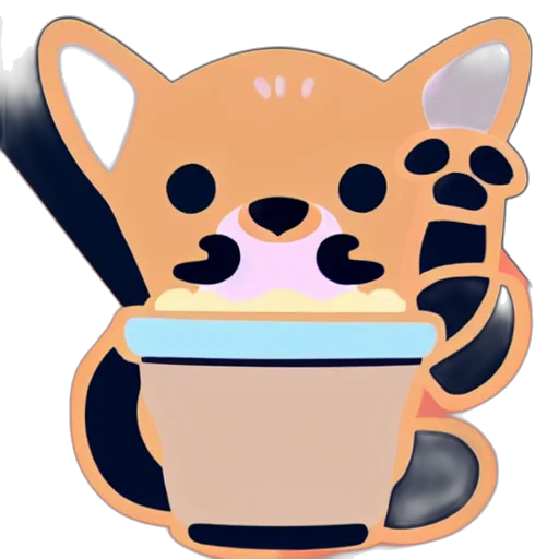 food, animal, anime, vaporwave, 3d render, pixel art, pastel, simple transparent PNG cut-out
