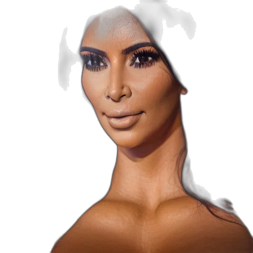 face, hair, mask, creature transparent PNG cut-out