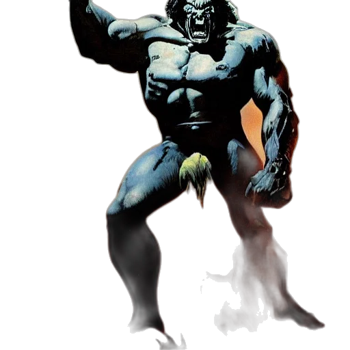 creature, mask, animal, comic book art, concept art, fantasy art, 3d render, lobo transparent PNG cut-out