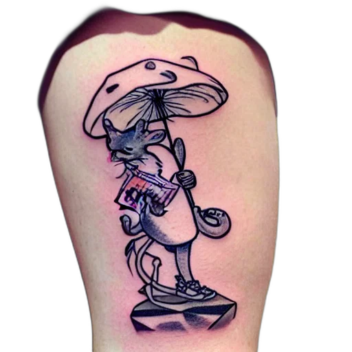 hat, cartoon, outer space, tatoo transparent PNG cut-out