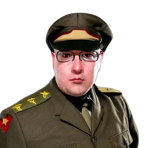 staff, jacket, hat, face, photorealistic, concept art, cartoon, professional transparent PNG cut-out