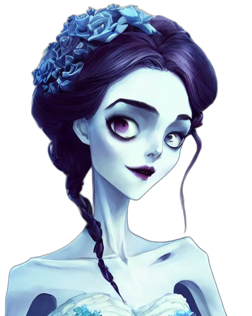 dress, face, mask, staff transparent PNG cut-out