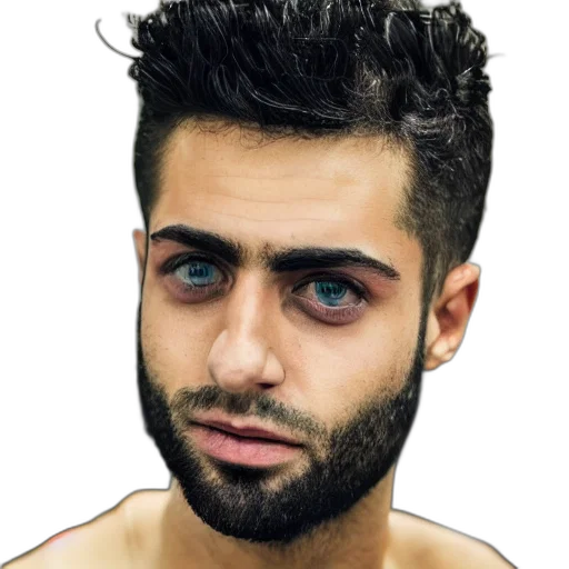 face, hair, mask, creature transparent PNG cut-out