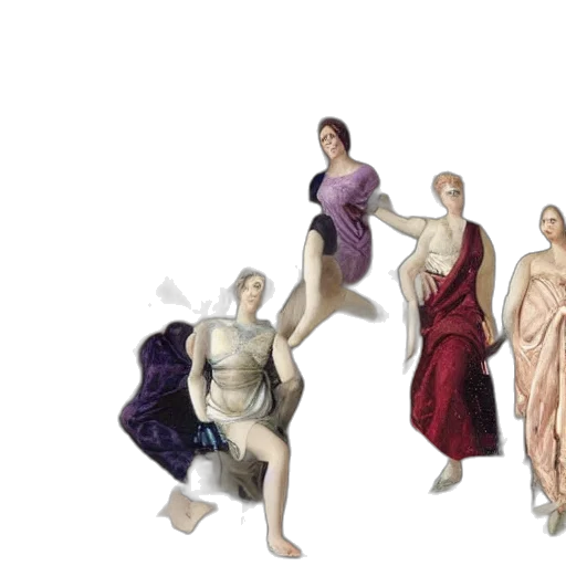 dress, 3d render, concept art, photorealistic, pastel, muses, parnassus, hill transparent PNG cut-out