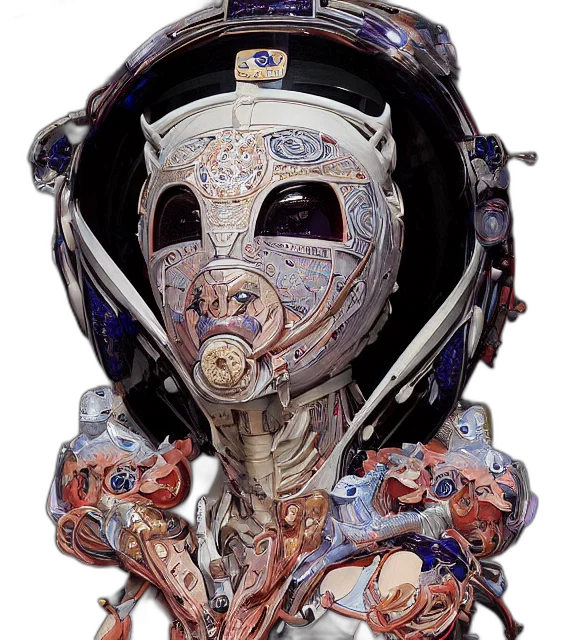 mask, robot, face, creature transparent PNG cut-out