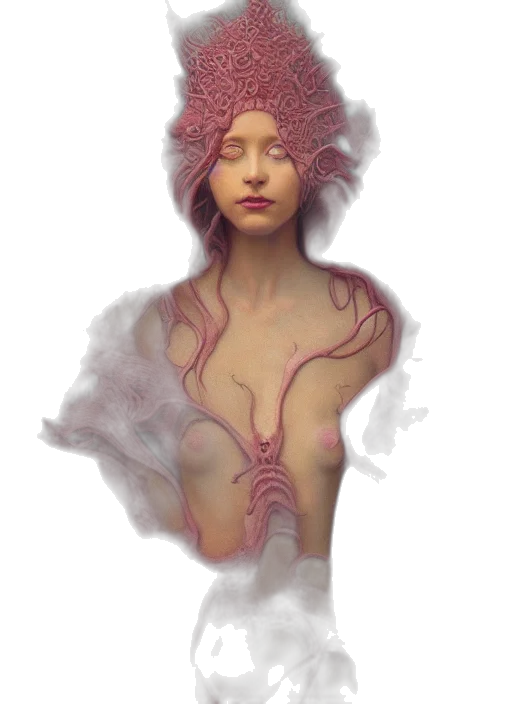 dress, crown, hat, creature transparent PNG cut-out
