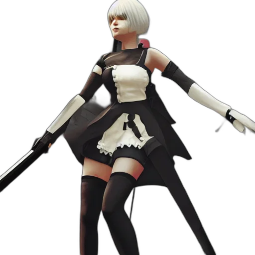 weapon, staff, sword, 3d render, concept art, fantasy art, pixel art, monochrome transparent PNG cut-out