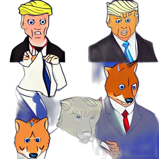 animal, cartoon, concept art, pixel art transparent PNG cut-out