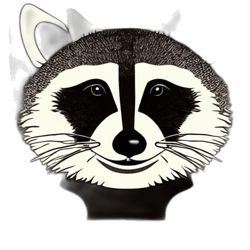 staff, hat, mask, animal, cartoon, concept art, 3d render, monochrome transparent PNG cut-out