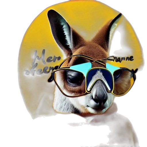 animal, jacket, photorealistic, concept art, cartoon, watercolor, golden, portrait transparent PNG cut-out