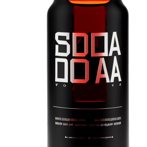 bottle, 3d render, vodka, modern transparent PNG cut-out