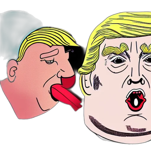 mask, face, cartoon, concept art, close, portrait, obese, donald transparent PNG cut-out