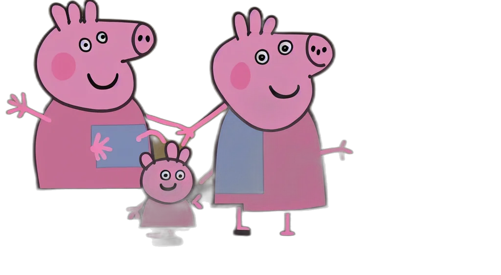 concept art, 3d render, cartoon, peppa, pig, artwork, tom, finland transparent PNG cut-out