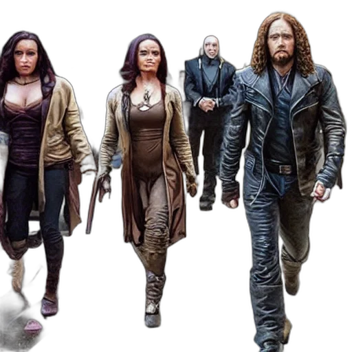 concept art, comic book art, badass, photo transparent PNG cut-out