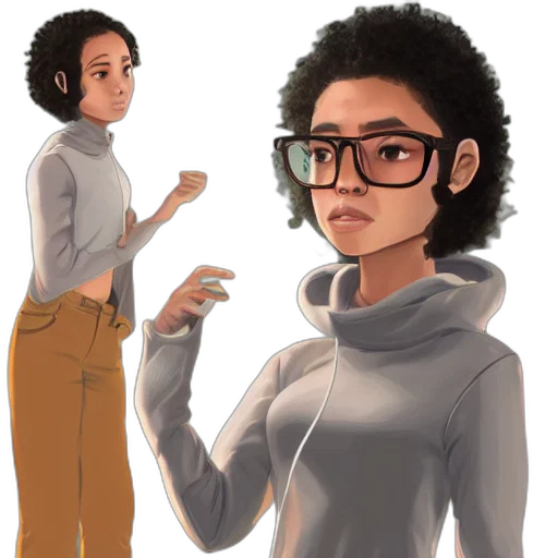 jacket, staff, concept art, comic book art transparent PNG cut-out