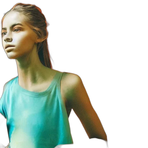 dress, photorealistic, watercolor, 3d render, concept art, pastel, green, blue transparent PNG cut-out