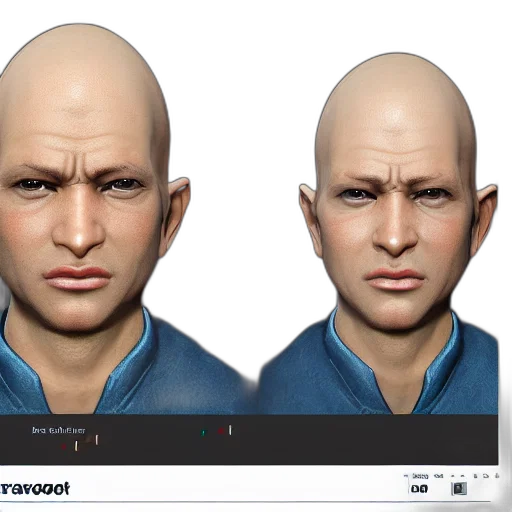 face, mask, photorealistic, 3d render transparent PNG cut-out