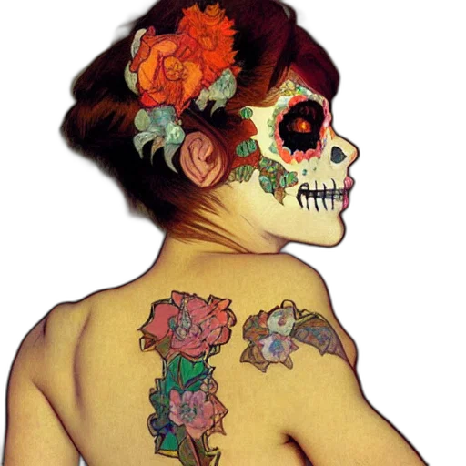 mask, jewelry, flower, face transparent PNG cut-out