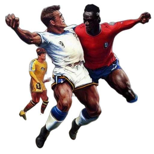 concept art, photorealistic, comic book art, mario, balotelli, blunder, galaxy, years transparent PNG cut-out