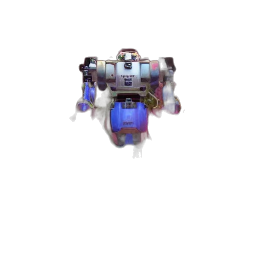 robot, weapon, creature, face, pixel art, 3d render, concept art, vaporwave transparent PNG cut-out