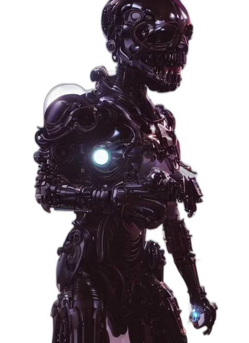 robot, creature, weapon, face transparent PNG cut-out