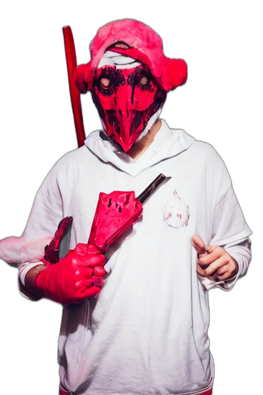 mask, staff, jacket, creature transparent PNG cut-out