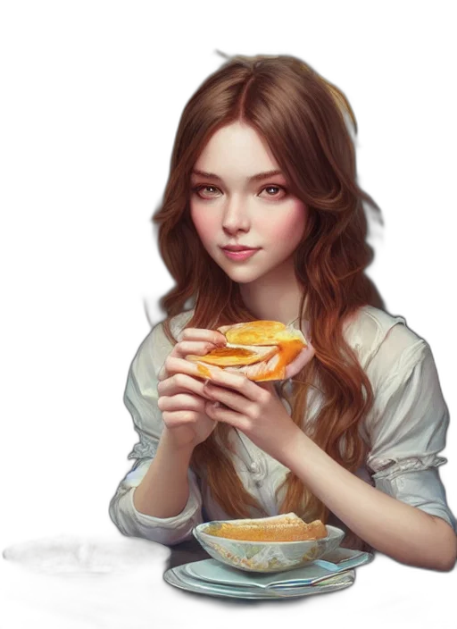 food, face, dress, jewelry transparent PNG cut-out