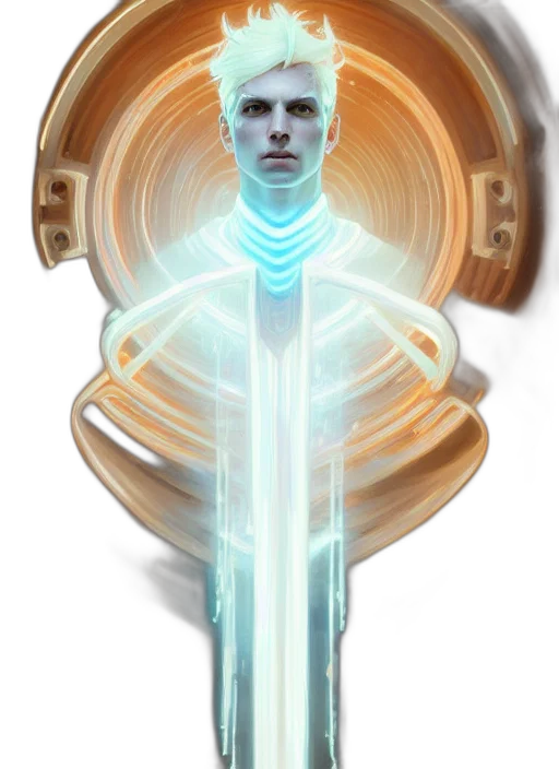 robot, staff, jewelry, face transparent PNG cut-out