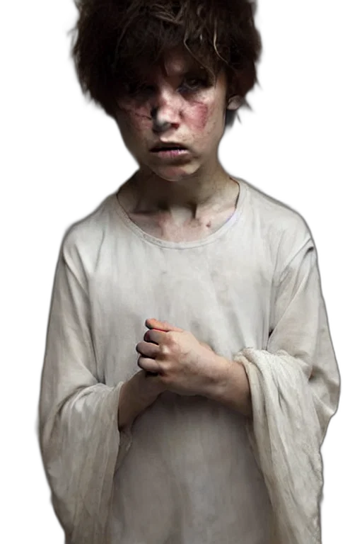 face, creature, staff, dress transparent PNG cut-out