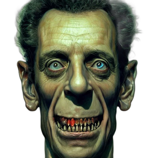 face, mask, creature, staff transparent PNG cut-out