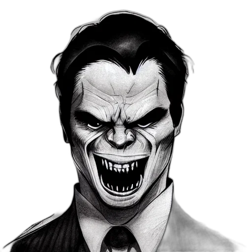 face, mask, comic book art, concept art transparent PNG cut-out
