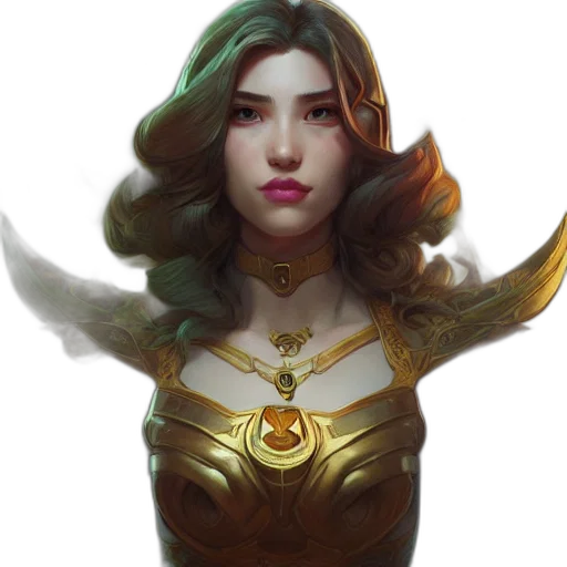 face, staff, crown, jewelry, fantasy art, concept art, photorealistic, comic book art transparent PNG cut-out