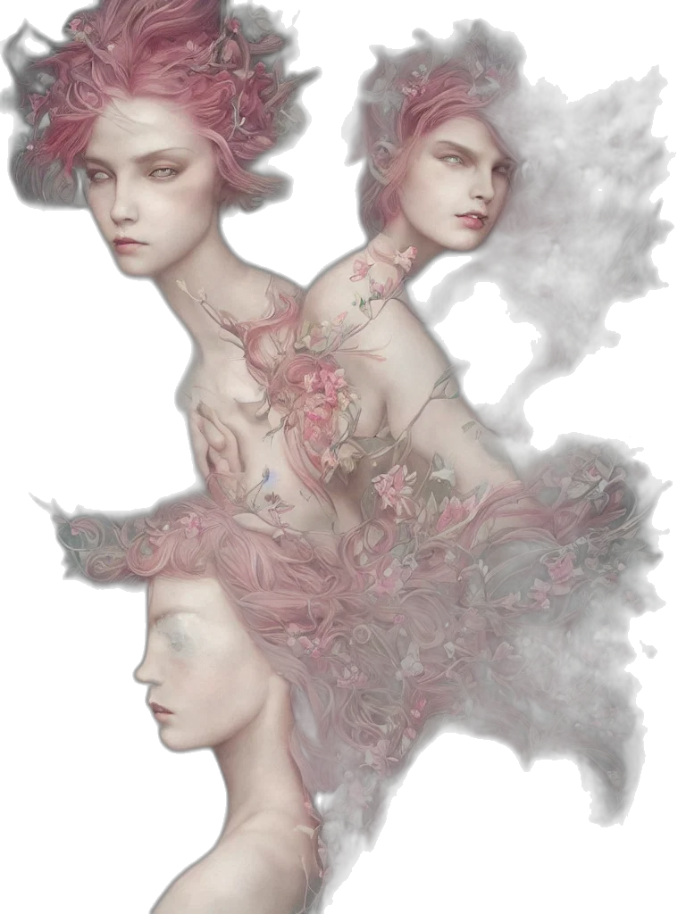 dress, crown, mask, fantasy art, concept art, photorealistic, watercolor, underwater transparent PNG cut-out