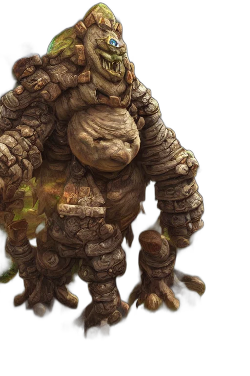 creature, concept art, fantasy art, earth tones, zelda, fantasy, art, giant transparent PNG cut-out