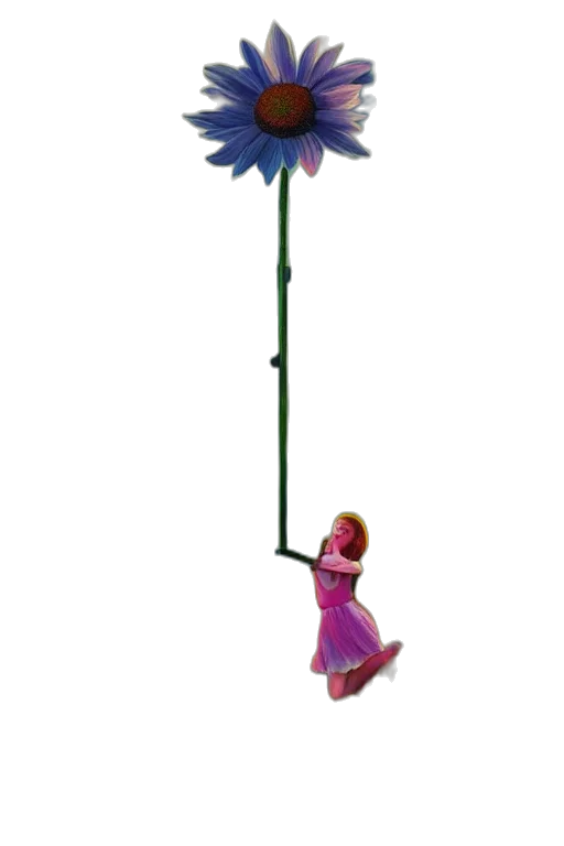 umbrella, staff, flower, weapon transparent PNG cut-out