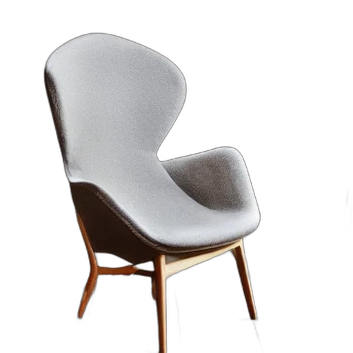 furniture, 3d render, armchair, shape transparent PNG cut-out