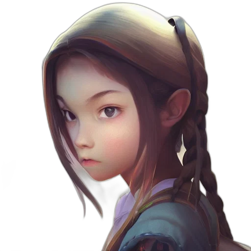 face, staff, dragon, hair, fantasy art, concept art, photorealistic, 3d render transparent PNG cut-out