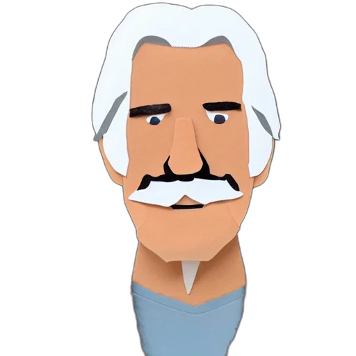 face, staff, cartoon, 3d render transparent PNG cut-out