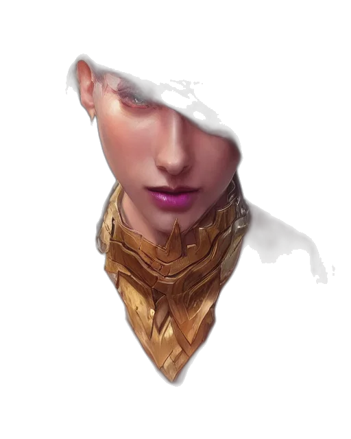 face, mask, crown, jewelry, fantasy art, concept art, photorealistic, 3d render transparent PNG cut-out
