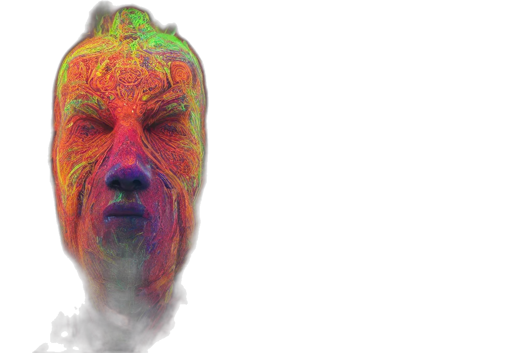 mask, face, 3d render, photorealistic transparent PNG cut-out
