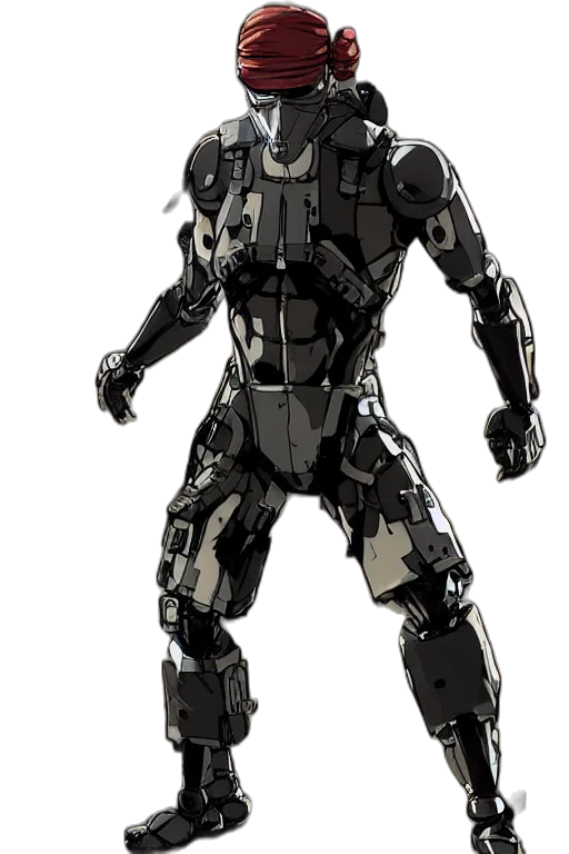 robot, concept art, 3d render, comic book art transparent PNG cut-out