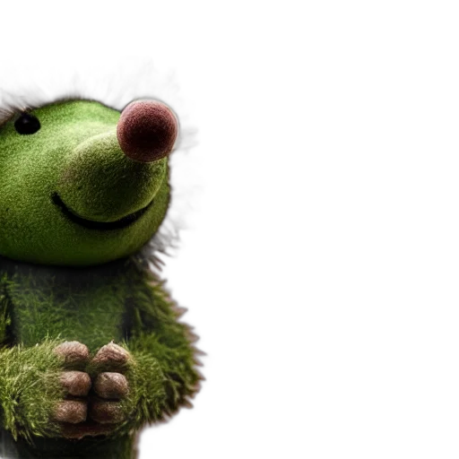 face, staff, 3d render, photorealistic, concept art, green, cute, anthropomorphic transparent PNG cut-out