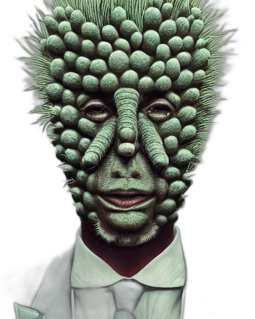 mask, face, creature, staff transparent PNG cut-out
