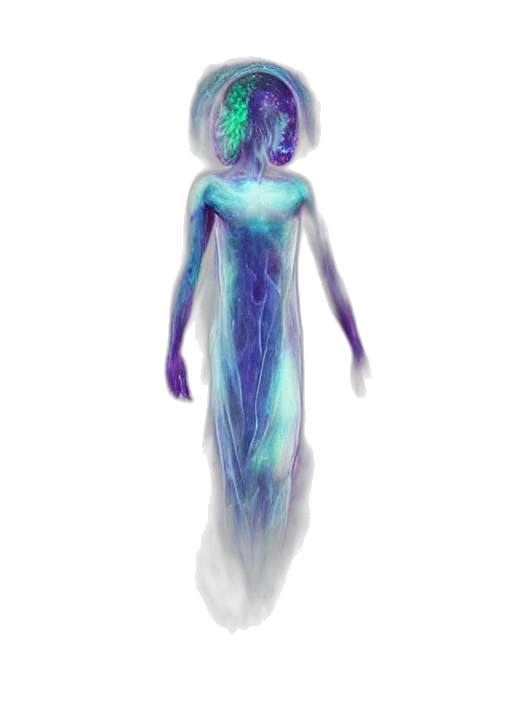 dress, creature, staff, robot, concept art, fantasy art, 3d render, watercolor transparent PNG cut-out