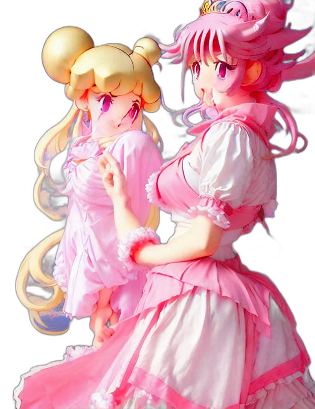 dress, staff, anime, concept art transparent PNG cut-out