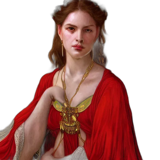 jewelry, crown, dress, staff transparent PNG cut-out