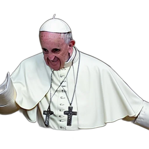 weapon, staff, 3d render, photorealistic, pope, headache, diarrhea transparent PNG cut-out