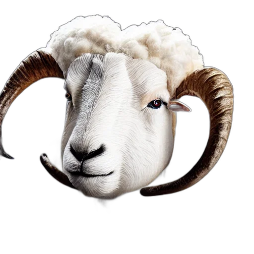 animal, face, hat, mask, photorealistic, 3d render, portrait, gordon transparent PNG cut-out